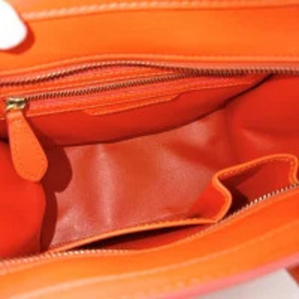 Celine handbag Luggage Shopper leather orange - Picture 4 of 7